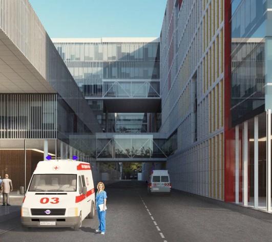 Строительство первой очереди больницы в Коммунарке завершится в конце 2018 года