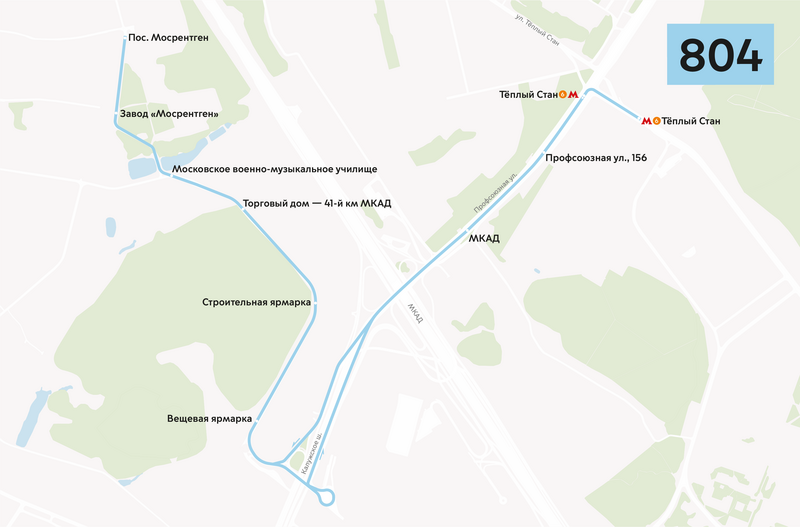 Меняется автобусный маршрут в районе поселка Мосрентген