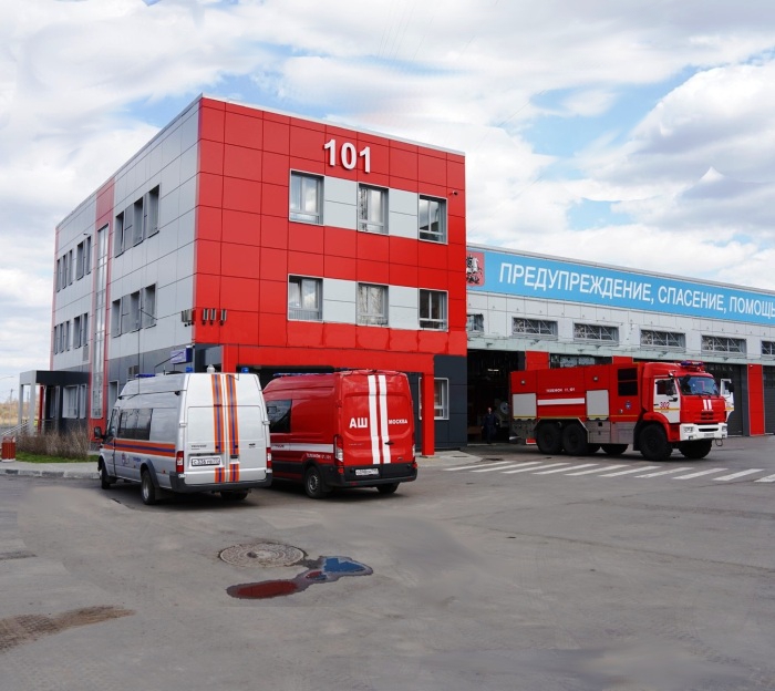Пожарное депо со скалодромом ввели в эксплуатацию в поселении Вороновское в ТиНАО
