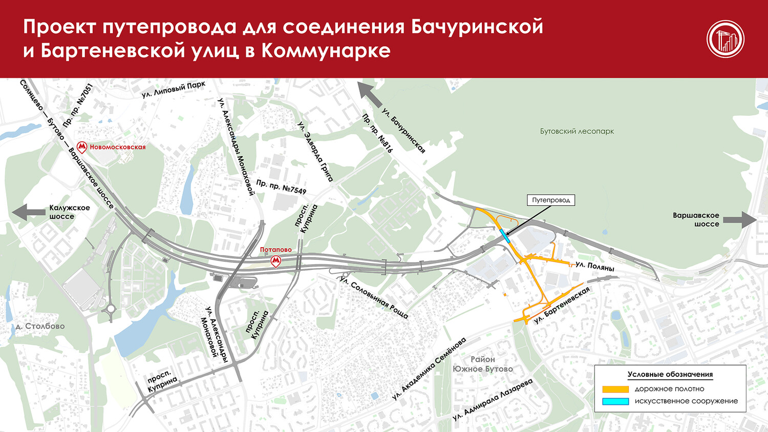 Путепровод для соединения двух улиц построят в Коммунарке